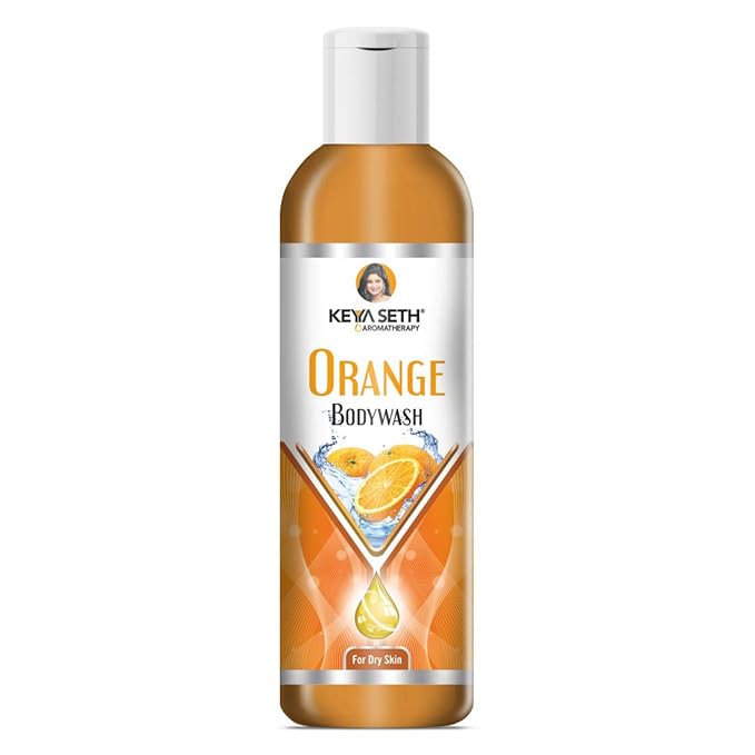 Keya Seth Aromatherapy Complete Body Care Combo Enriched with Vitamin C Orange Body wash 200ml + Skin Defence Orange Body oil 200ml + Orange Face &amp Body Moisturizer 200ml