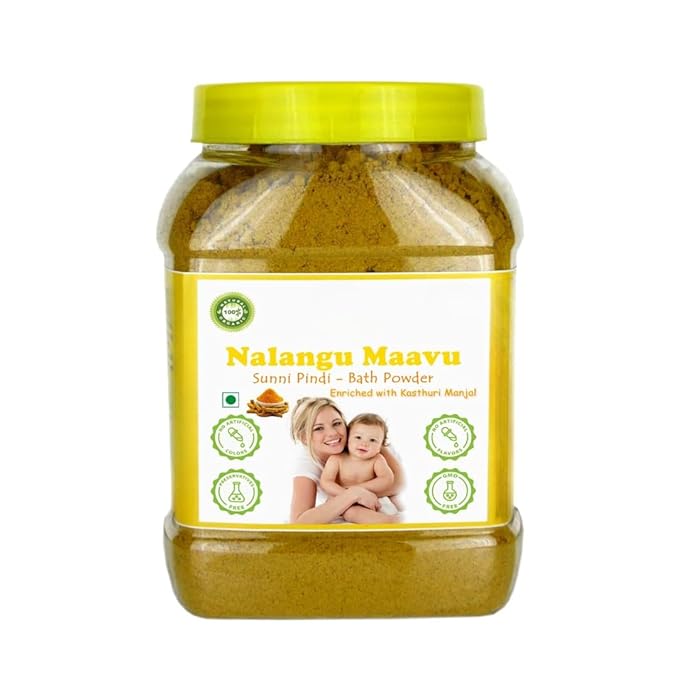 Generic Herbal Nalangu Maavu Bath Powder Ubtan Sunni Pindi Bath Powder - 250 gm 8.85 Ounce (Pack of 1) Natural