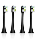 2/4Pcs Compatible for SOOCAS Sonic Electric Toothbrush Heads Replacement X1 X3 X3U X5 Teeth Brush(Black 4 pcs)