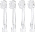 Toothbrush Heads Compatible For Seago SG902/SG602 Electric Toothbrush Heads 0-3 Years Toddler Baby Oral Hygiene Care Soft Dupon(4pcs small heads)