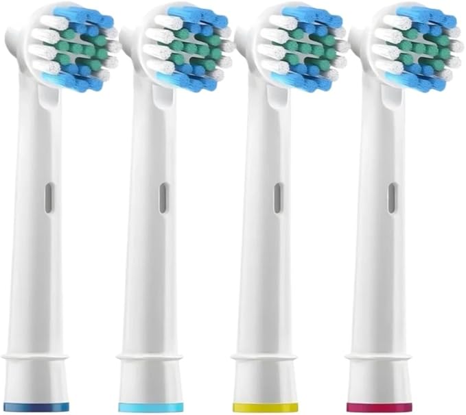 Universal Brush Head Refill Compatible For Oral B Electric Toothbrush Sensitive Precision Clean Floss Cross Action Brush Nozzles For Oralb(Standard (white))