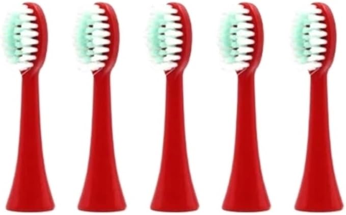 Compatible For5 Pieces Replacement Brush Heads(Red)