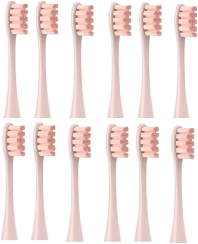 12PCSCompatible for X/X PRO/ Z1/ F1/ One/Air 2 /SE Cleaning Toothbrush Replacement(Pink)