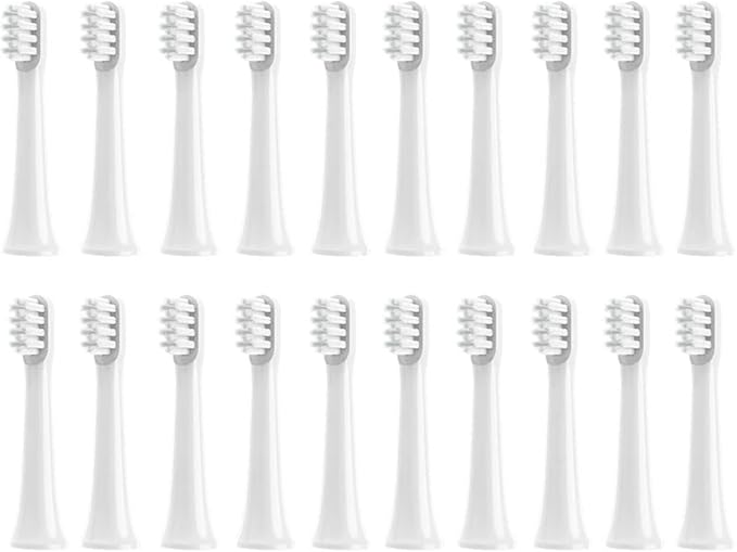 4/8/12/16PCS for T100 Replacement Toothbrush Heads Electric Vacuum Soft Bristle Brush(White-20pcs)