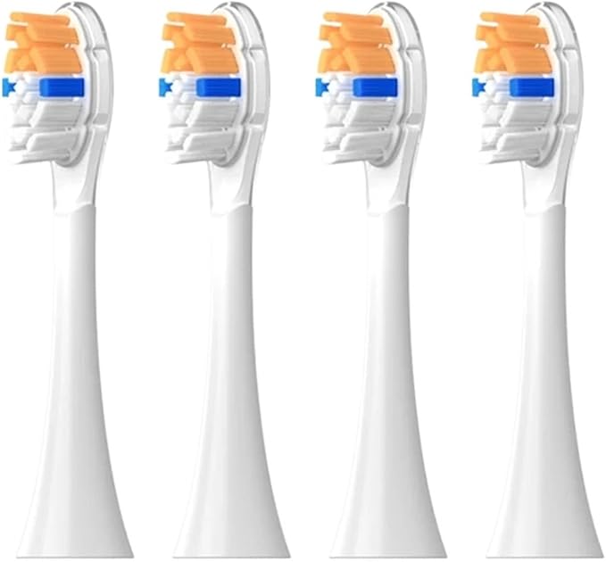 Compatible for Philips Diamond Series Replacement Brush Heads - HX6064/HX6930/HX6730 Sonic Toothbrush Vacuum Nozzle A3(4 Orange A3)