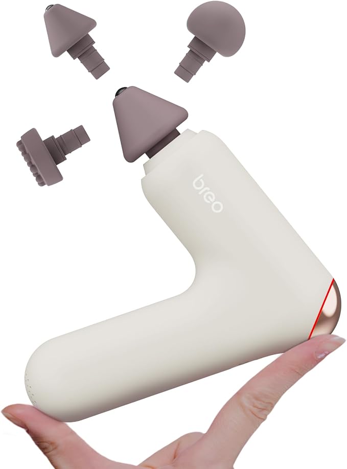 Breo Lucky 7 Massage Gun with Heat Deep Tissue Muscle Massager Stimulator Body Relaxation Low Noise for Recovery Sports