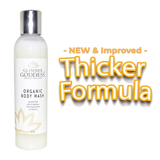 GLIMMER GODDESS Organic Moisturizing Sulfate-Free Body Wash 8 oz