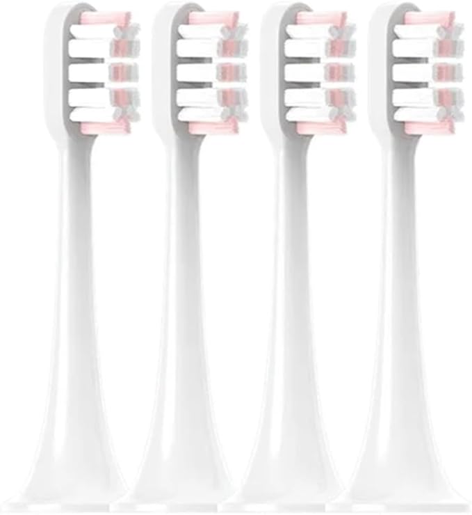 Compatible for Xiaomi Mijia T300/T500/T700 Sonic Electric Toothbrush Heads Replaceable Refill Nozzles(4 Pink)