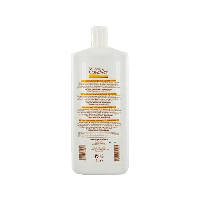 Rogé Cavaillès Surgras Bath and Shower Fragranced Gel 1L - Colour: Cotton Flower