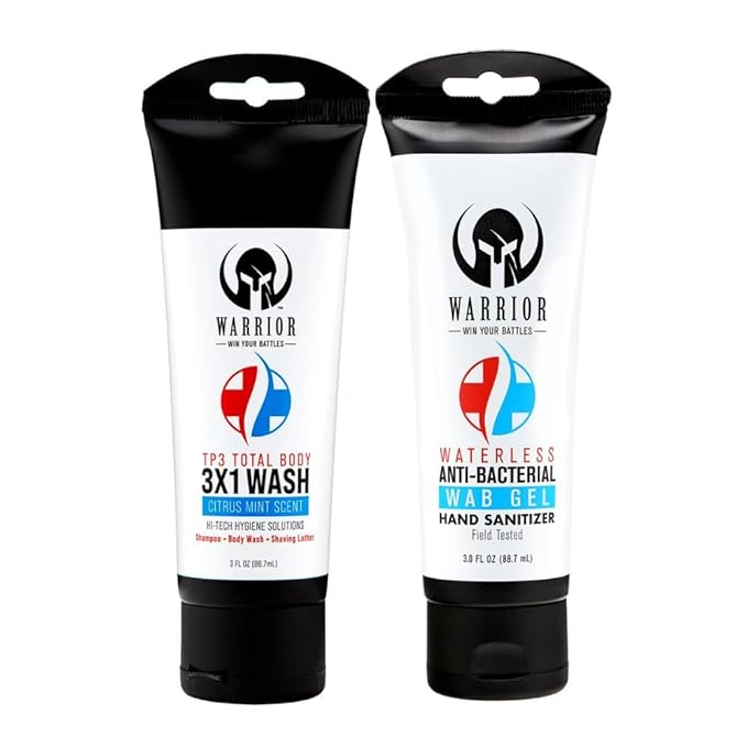 3 in 1 Body Wash For Men &amp Women Travel Size Body Wash | Antibacterial Hand Sanitizer Gel – Waterless Hand Sanitizer - 3 Oz