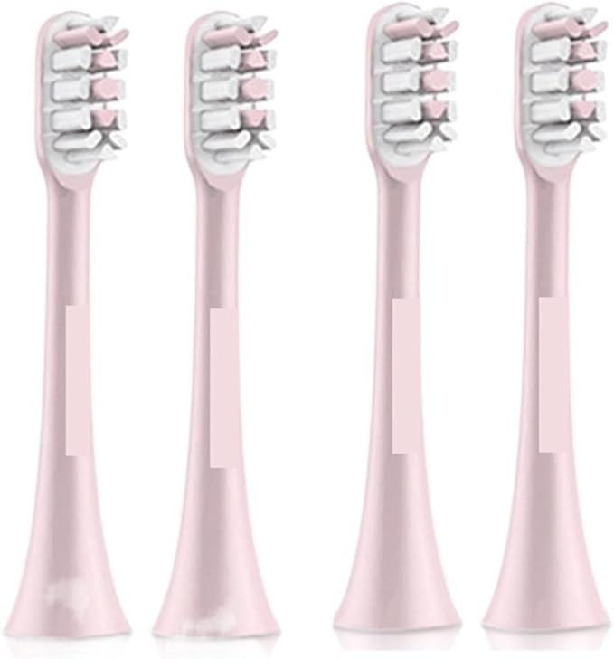 Compatible for SOOCAS Electric Toothbrush Heads Replacement X1 X3 X3U X5 Teeth Brush(Pink 4 pcs)