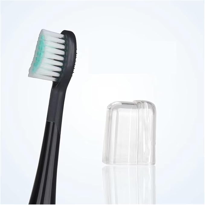 4pcs Replacement Toothbrush Heads with CapsCompatible for Mornwell D01B Electric(White)
