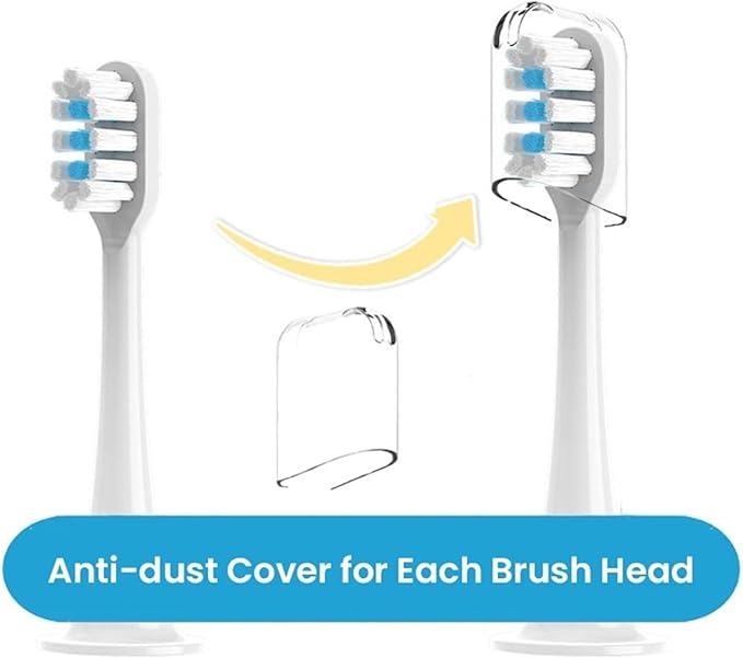 16PCS Replacement Brush Heads Compatible for T301/T302/T501 Toothbrush Soft Bristle Nozzles