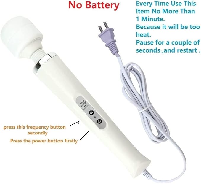 Powerful Massager Back Vibrating Massage for Woman Men Sport Recovery Muscle Aches Pain Shoulder Foot Massagers Tool (White Big Massage)