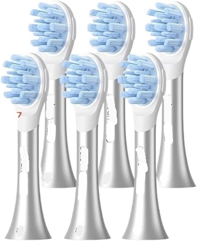 Suitable for Electric Toothbrush Head with Soft Bristles and Interactive Design for Gum Protection(Oclean P3K7 6Pcs)