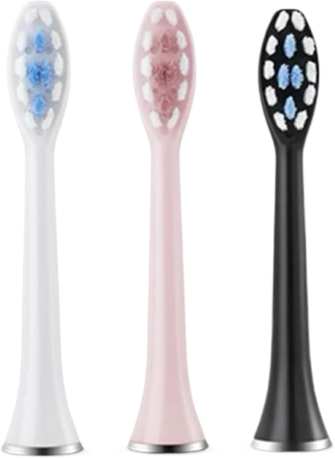Replacement Toothbrush HeadsCompatible for SUBORT S7/Bair X7 X7S X11 X11S(4pcs Pink)