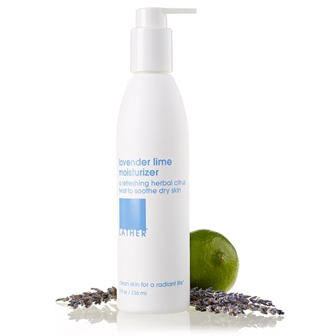 LATHER Lavender Lime Body Wash + Lavender Lime Moisturizer | Aromatherapy Skin Care with Essential Oils