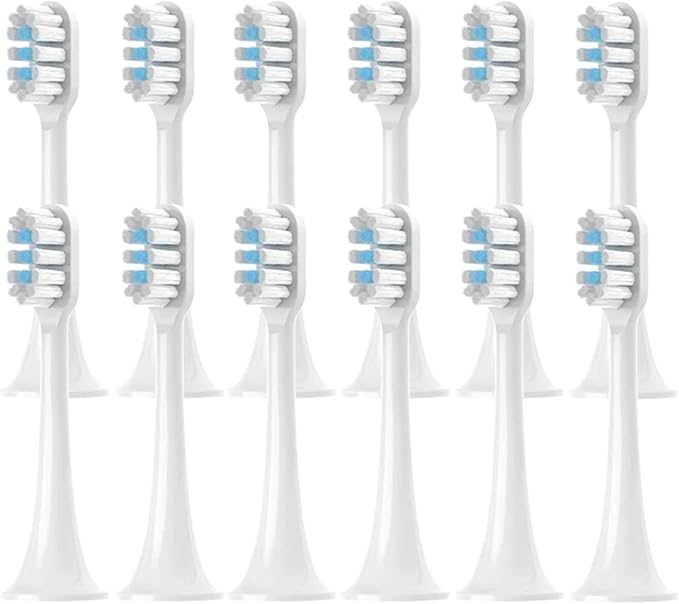 4/8/12/16 Pack Replacement Brush HeadsCompatible for T301 Sonic - Soft Bristles Vacuum Sealed Protection(T301White Blue-12pcs)