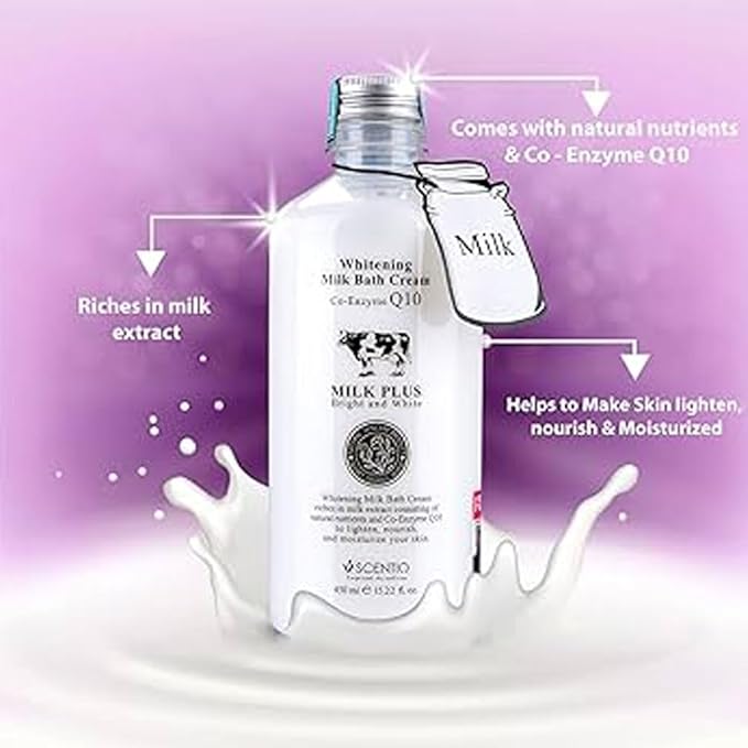 MILK PLUS SHOWER CREAM 450 ML.
