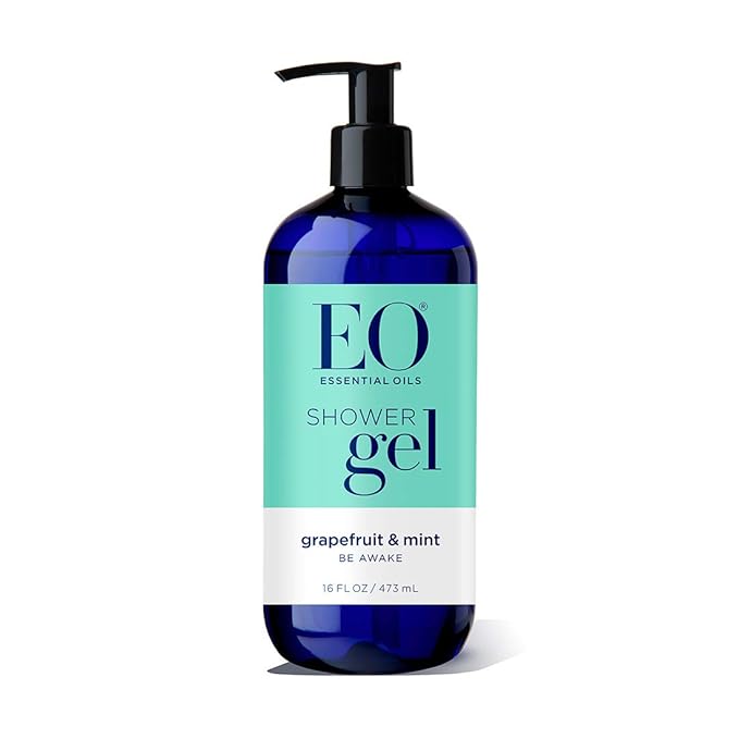 EO Shower Gel Grapefruit and Mint 16 Ounce Bottles (Pack of 2)