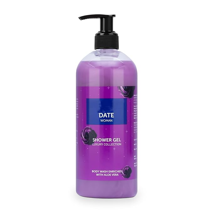 BVita Luxury Date Woman Body Wash Refreshing Shower Gel for Deep Cleansing Hydrating Moisturising Softer &amp Smoother Skin with Aloe Vera 500 Ml