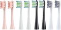 Compatible for Replaceable Electric Toothbrush Brush Heads for X/X PRO/ Z1/ F1/One/Air 2/SE Soft Bristle Nozzles(8pcs-4colors)