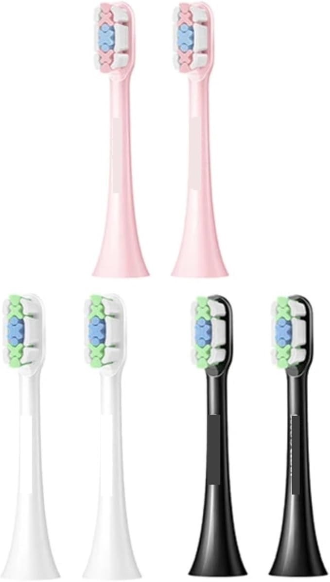 2/4Pcs Compatible for SOOCAS Sonic Electric Toothbrush Heads Replacement X1 X3 X3U X5 Teeth Brush(Pink 2 pcs)