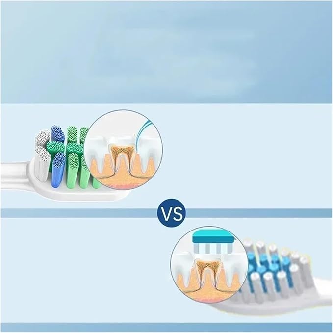 4 PCS Toothbrush Replacement Head for HX3/6/9 Series Soft Bristles Nozzles Tooth Brush Heads(BL552)