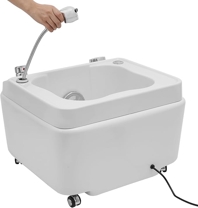 Foot Spa Tub Electric Foot Bath Pedicure Foot Spa with 7 LED Light Colors Portable Acrylic Foot Bath Massager for Relaxation and Stress Relief 110V/60Hz 22.44 * 22.44 * 18.9 inch