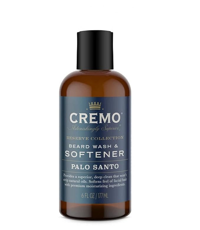 Cremo Palo Santo Beard Wash &amp Softener and Body Wash for Men Bundle 6 Fluid Ounces and 16 Fluid Ounces