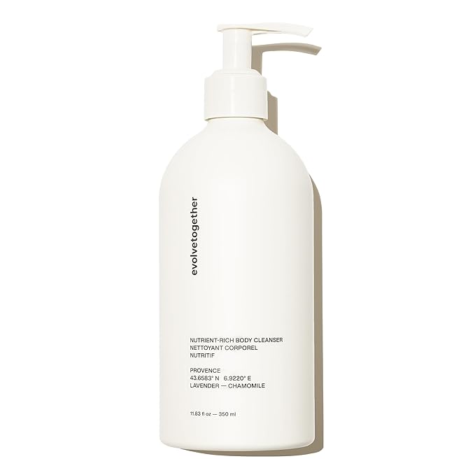evolvetogether Nutrient-Rich Body Cleanser for Women &amp Men | Provence – Chamomile Lavender &amp Vanilla | Cream-to-Oil Hydration Gently Cleanses | Vegan Cruelty-Free Sulfate Free | (11.8 fl o