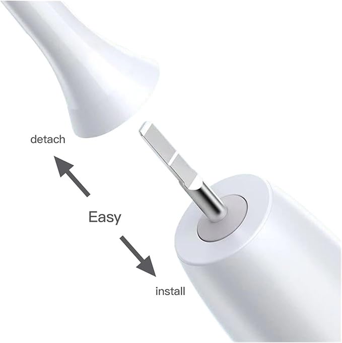 4pcs/6pcs Brush Heads Compatible for Toothbrushes Universal Vacuum Sealed Packaged(6pcs White)