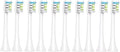 10pcs Replacement Toothbrush HeadCompatible for Xiaomi Soocas Electric Sonic Individual Packing Soft Bristle Brush(10PCS White)