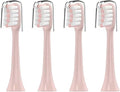 4pcs Toothbrush Brush Compatible for x1 X3 Teeth Tooth Adult(4pas Pink)