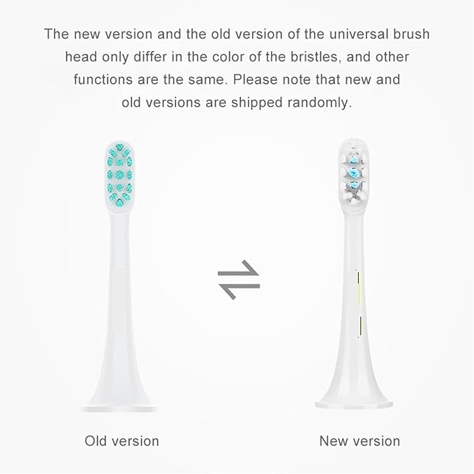 3/6PCS Compatible for Mijia T300 T500 Sonic Electric Toothbrush Head Teethbrush Replacement Heads Acoustic Oral Hygiene Clean(3PCS Universal Heads)