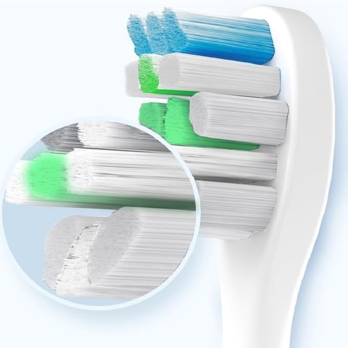 3/8/12 Pcs Compatible with SOOCAS V1/X1/X3/X5/X3U/X3PRO/v1/v2 Replacement Brush Heads Electric Toothbrush Head Soft Dupont Bristle Nozzles(3 Pcs White)