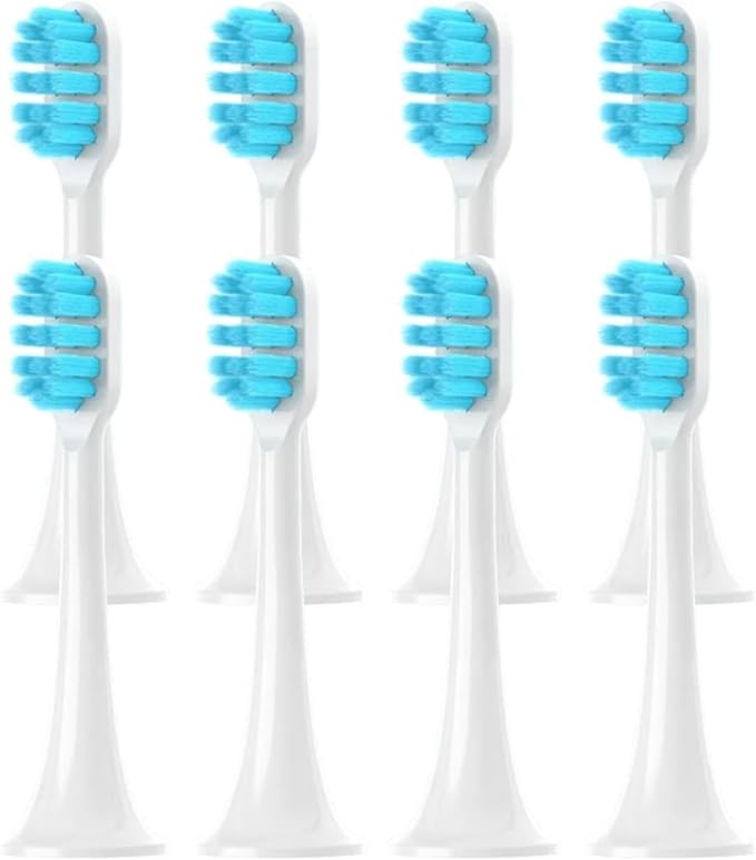 Compatibility for T500/T500C Replacement Toothbrush Heads for T500 Soft Bristle Brush Adult Portable Man Woman(Blue -8pcs)