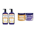 Dr Teal's Body Wash &amp Sugar Scrub Bundle with Epsom Salt Vitamin C &amp Essential Oils 24oz Body Wash (Pack of 2) &amp 19oz Sugar Scrub (Pack of 2)