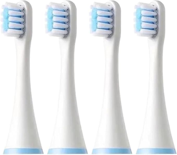 Replacement Toothbrush Heads Compatible for SOOCAS C1/MITU MES801/KAISHU/DR.BEI A7 Kids Electric Toothbrush Children Soft Nozzle(4PCS)