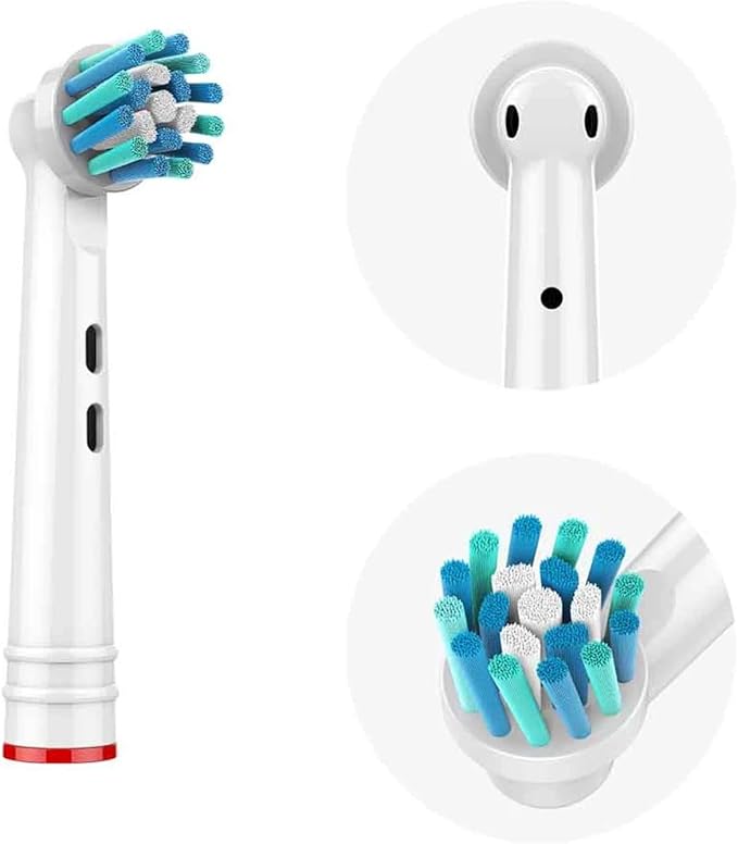 Replacement Toothbrush HeadsCompatible For Oral B Compatible For Braun Professional Cross Electric Brush Heads Action Heads Refills 1000 7000(8pcs)