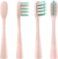 4 Pcs/Pack Replacement Brush Heads Compatible for usmile Toothbrush Head Deep Clean Type/Soft Bristle(Soft Bristle Pink)