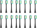 Replacement Brush HeadsCompatible for Oclean X/X PRO/Air 2 /SE / Z1/ F1/ OneDuPont Deep Cleaning Nozzles Sonic Soft(16pcs Black)