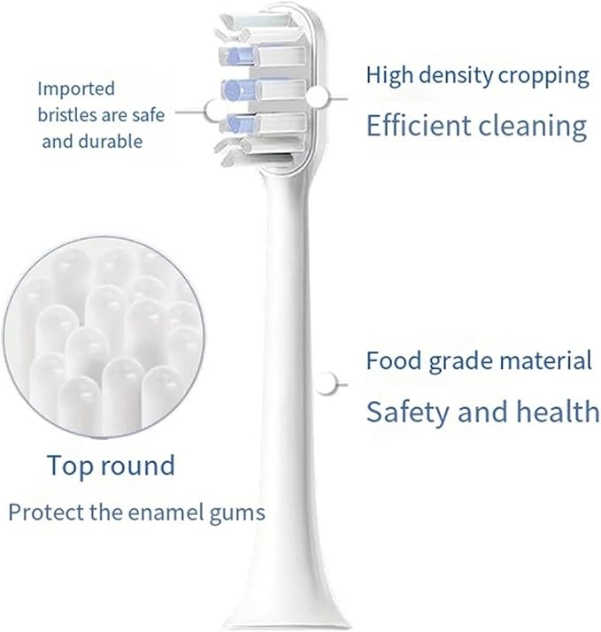 Compatible for T301 MES605 T302 MES608 T501 MES607 Replacement Electric Tooth Brush Heads20 Pcs