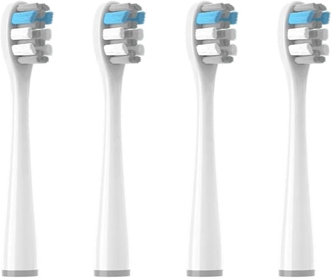 Toothbrushes Head SuitableCompatible for All Models of Usmile Brand Electric Independent(4pcs GrayBlue)