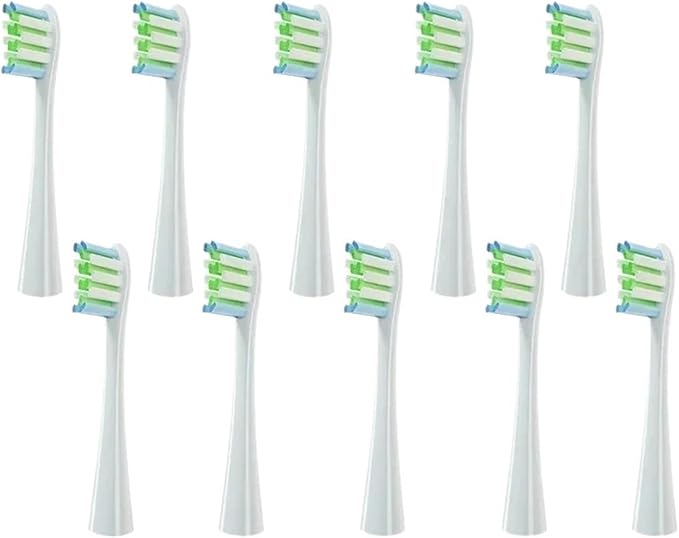 Brush Head Replacement Compatible for Oclean Electric Toothbrush Soft Bristle X/X PRO/ Z1 Brushes Replaceable(10 White)
