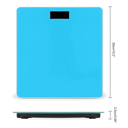 Energy Saving Scale Bathroom Weighing Scale Smart Scale for Body Weight Digital Blue