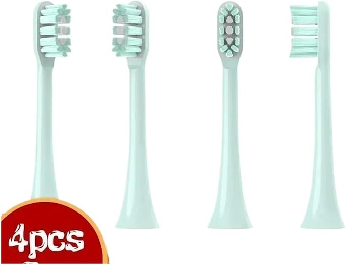 4/6PC Sonic Electric Toothbrush Heads Compatible for X3/X3U/X5 Soft Bristle Brush Vacuum Sealed Packed(4Purple)