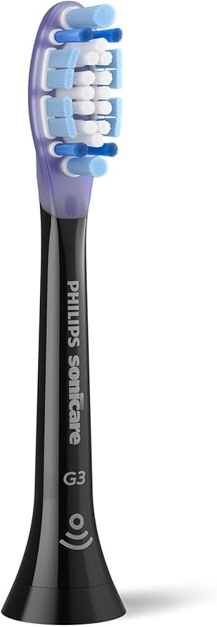 Philips Sonicare G3 Premium Gum Care Original Replacement Toothbrush Heads Black 2-Pack HX9052/88