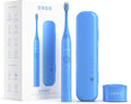ORDO Sonic+ Electric Toothbrush with Case Sonic Toothbrushes for Adults Charging Travel Case 4 Brushing Modes Fast Rechargeable Battery Silicone Polishing USB Charger Arctic Blue