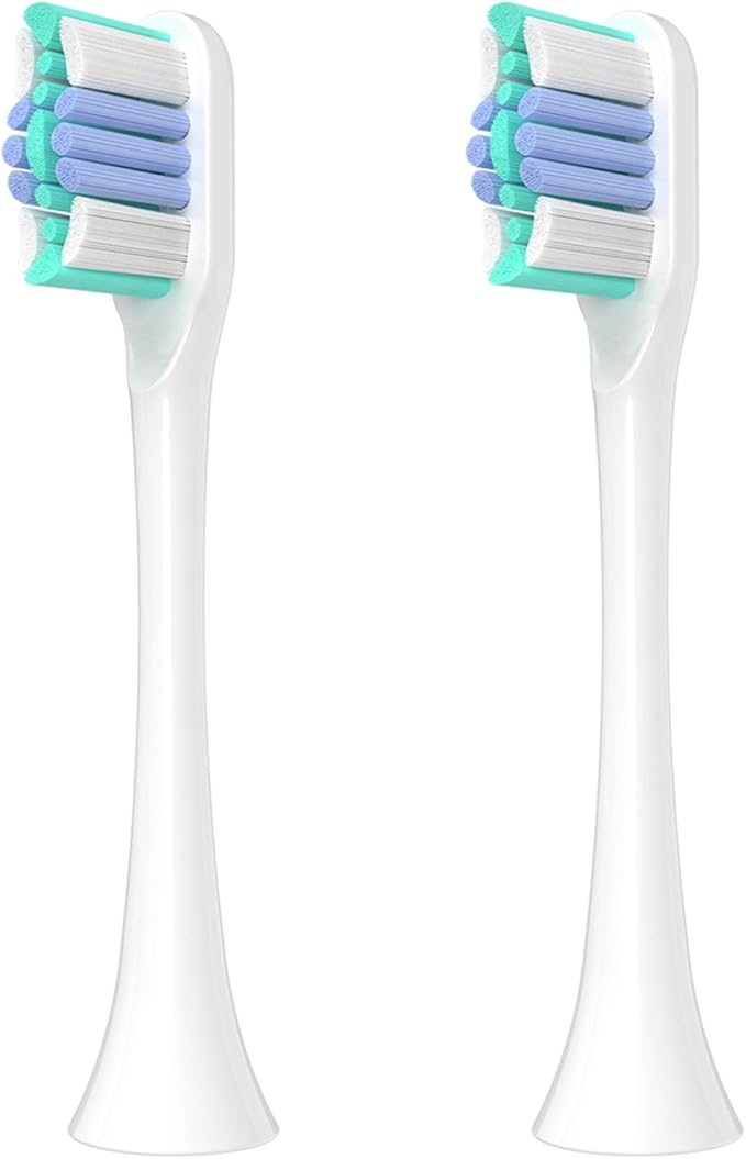 2/4/8/12 Pcs Compatible for Oclean Electric Toothbrush Replacement Brush Heads(White-2 Pcs)